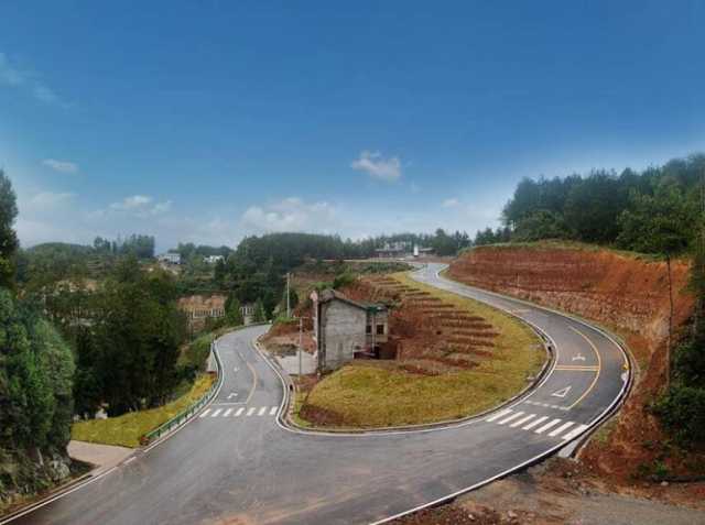 四川省首条红色乡村示范路，正式通车！