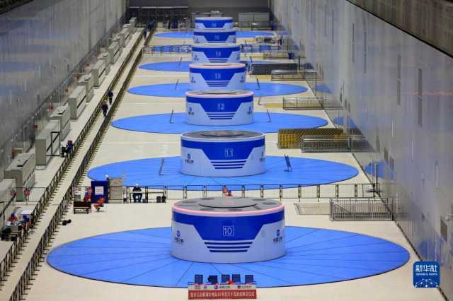 白鹤滩水电站10号机组投产发电 白鹤滩水电站10号机组投产发电