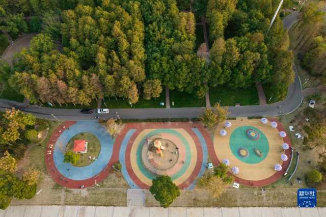 新华全媒+丨武汉青山江滩：旧工业码头的绿色蝶变